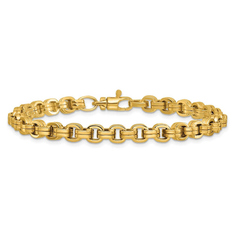 14K Polished Fancy Link Bracelet 7.5  inches