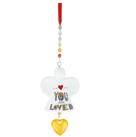 Our Name Is Mud You Are Loved Angel  Suncatcher Ornament