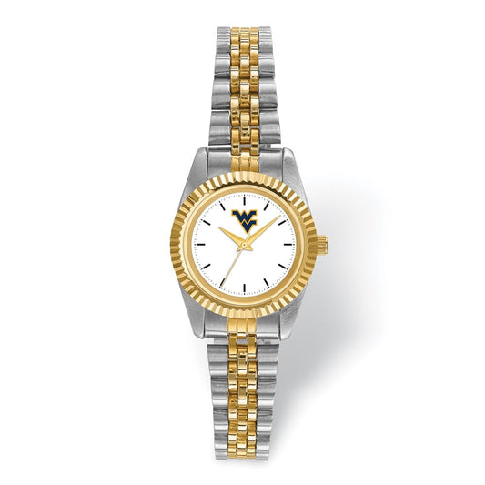 LogoArt West Virginia University Pro Two-tone Ladies Quartz Watch QWVU167