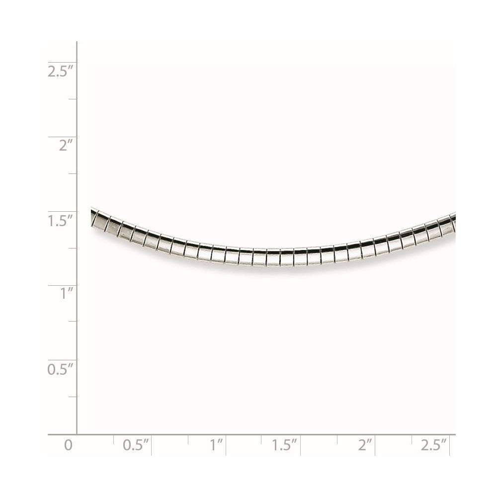 Sterling Silver 2mm w/2 in Ext Cubetto Chain 16 Inches