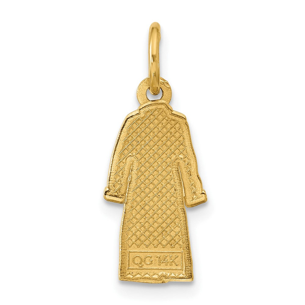 14k Yellow Gold Bathrobe Charm