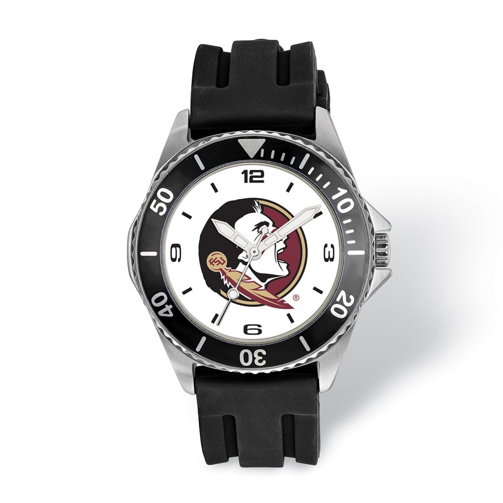 LogoArt Florida State University Collegiate Gents Silicone Strap Quartz Watch QFSU169