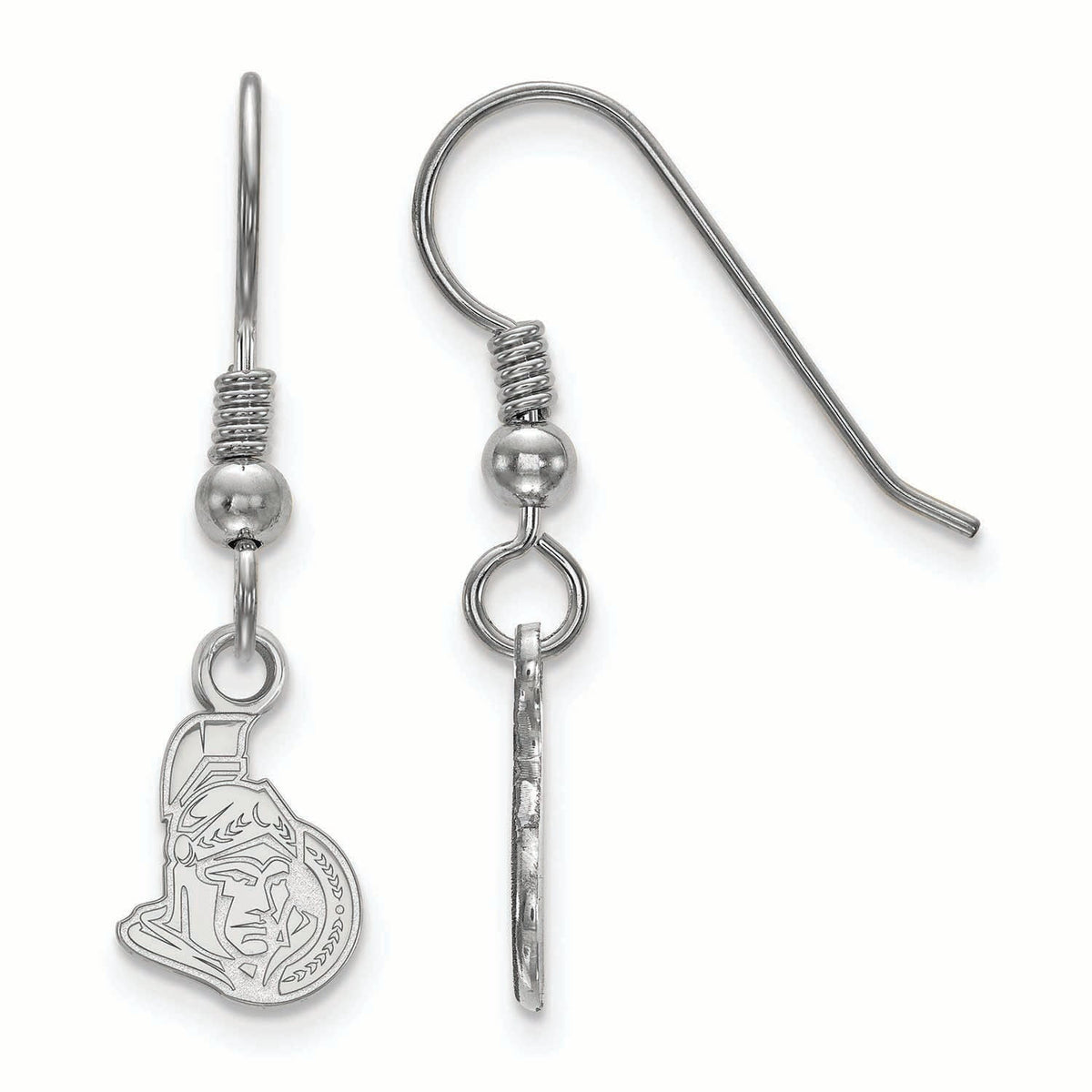 Ottawa Senators Women's Sterling Silver XS Dangle Earrings