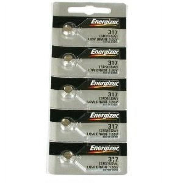 Energizer 317 SR516SW Button Cell Battery 5 Pack