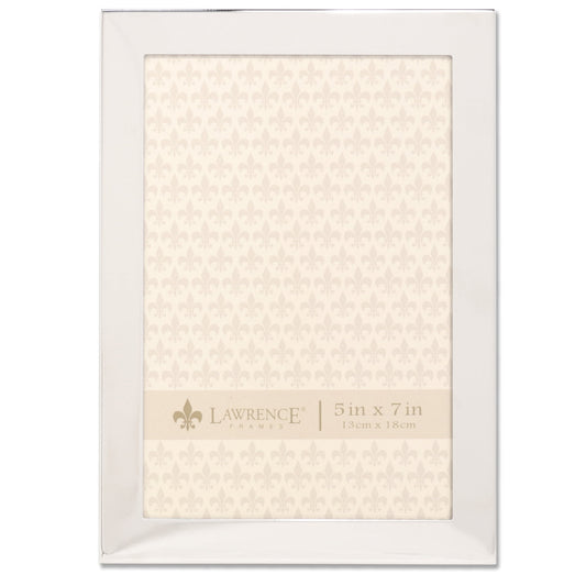 Lawrence Frames 5x7 Flat Silver Metal Picture Frame