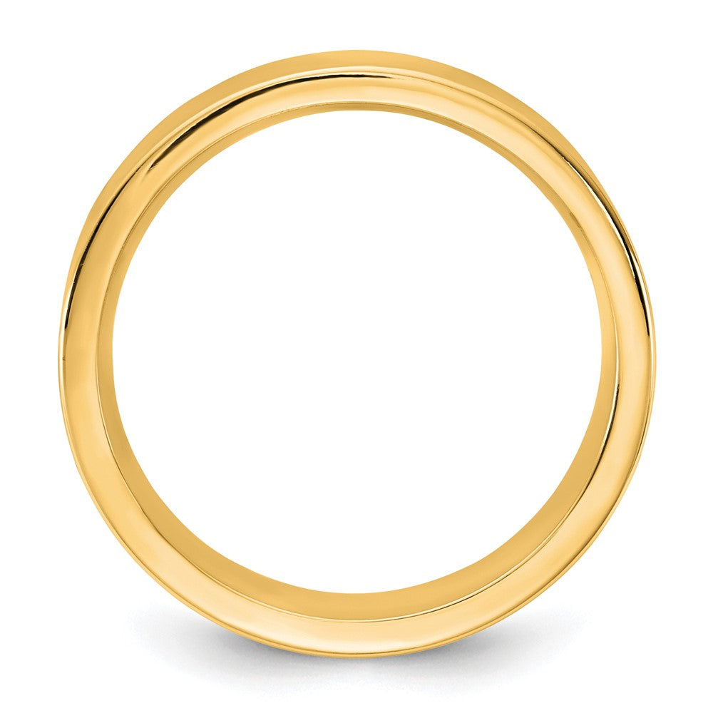 14KY 5.5mm Standard Flat Comfort Fit Band Size 8