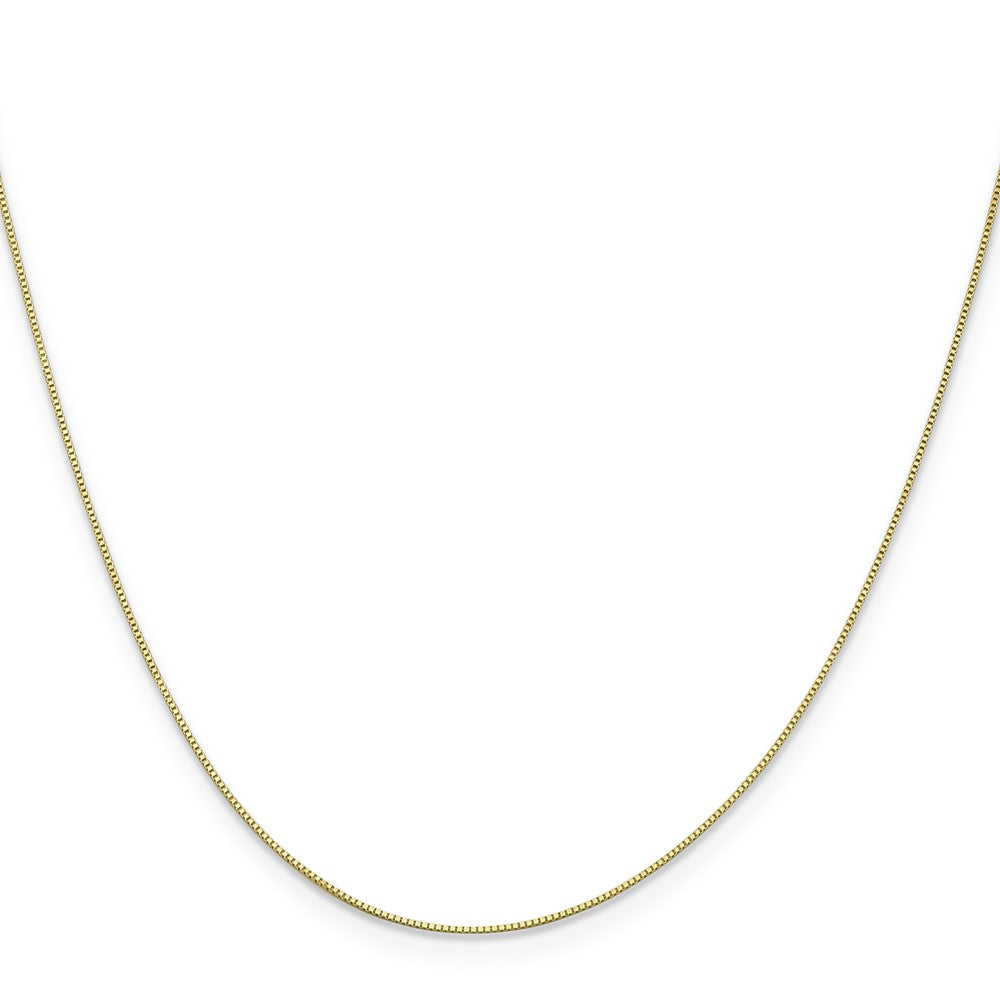 10k .5mm Box Chain Yellow Gold