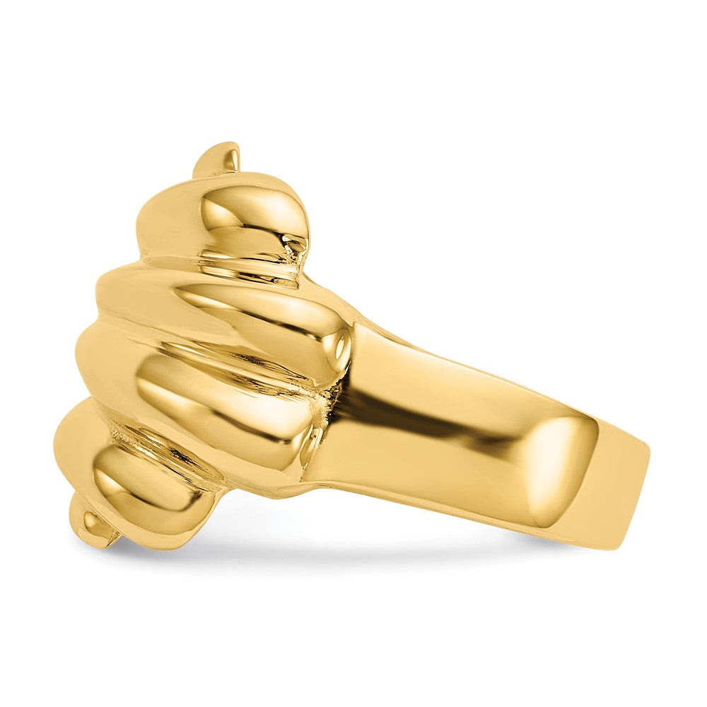 14k High Polished Dome Ring Size 6