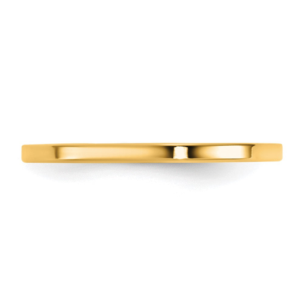 14KY 1.5mm Standard Flat Comfort Fit Band Size 5.5