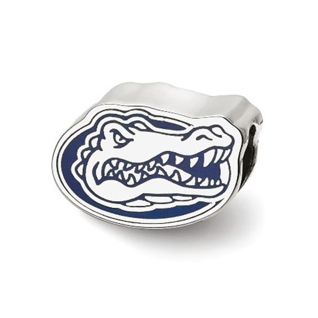 Sterling Silver University of Florida Gator Enamel Bead Charm