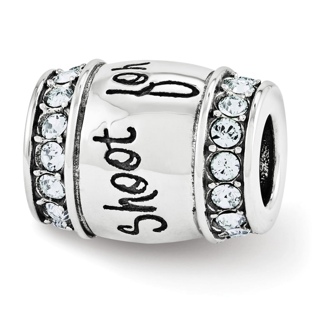 Sterling Silver Reflections Crystal Shoot For The Moon Bead