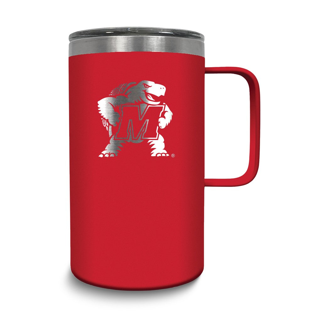 Collegiate University of Maryland Stainless Steel 18 oz. Hustle Mug with Lid