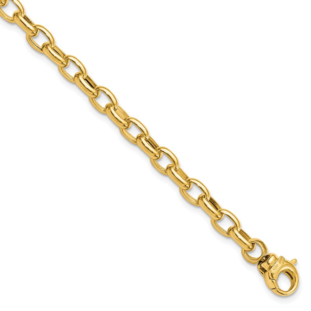14K Polished Fancy Link Bracelet 7.5  inches