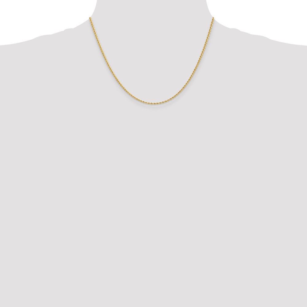 10k 2mm Regular Rope Chain