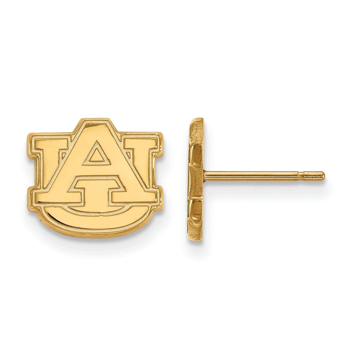 Women's Auburn Tigers Gold Plated XS Post Earrings