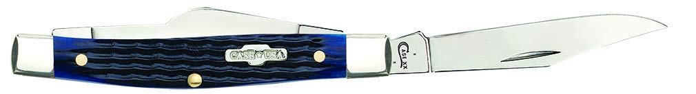 Case Cutlery 2806 Medium Stockman Blue Bone EDC Folding Knife