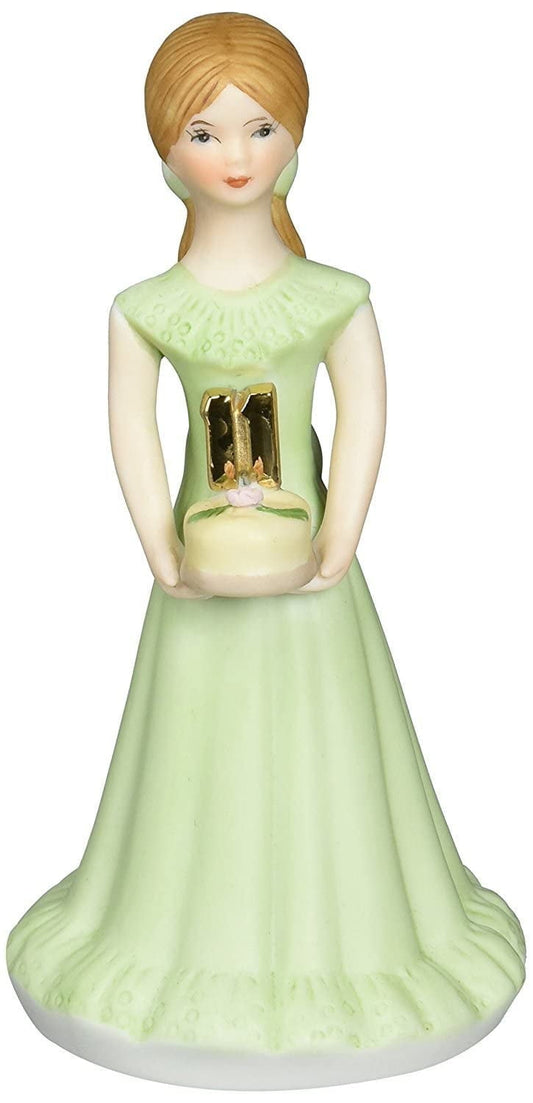 Enesco Growing Up Girls Brunette Age 11 Figurine
