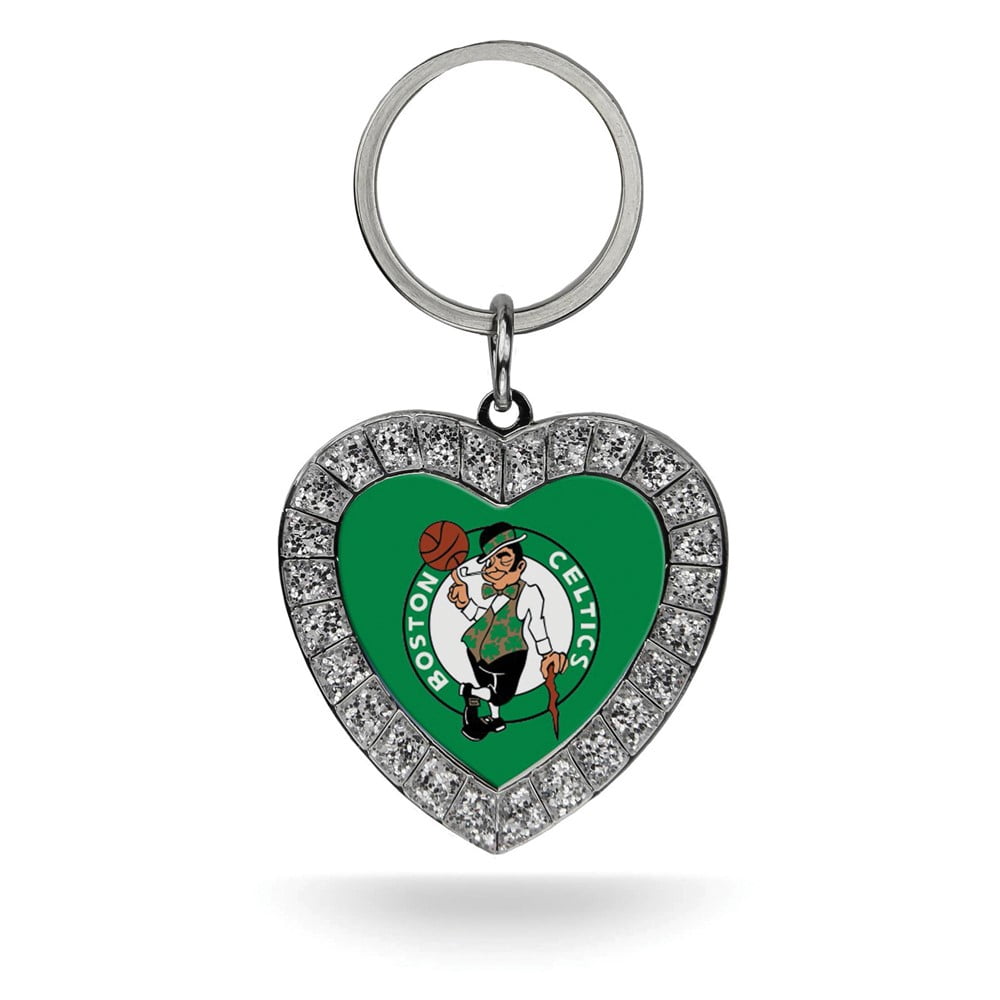 NBA Boston Celtics Rhinestone Heart Key Ring QGC7901