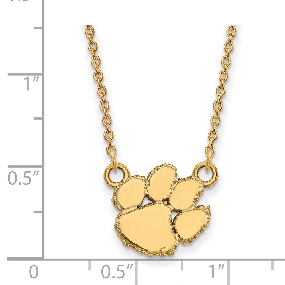 Women's Clemson Tigers Gold Plated Pendant Necklace