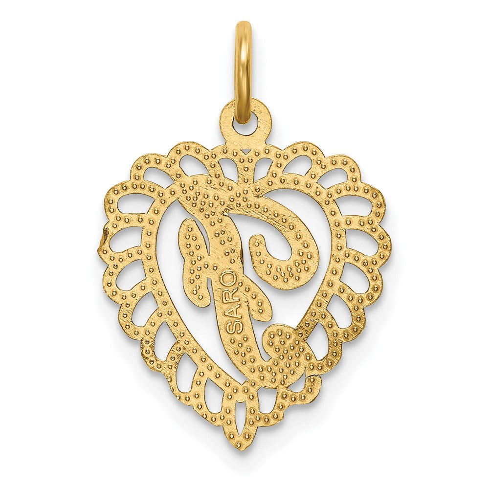 10k Gold Initial F Charm