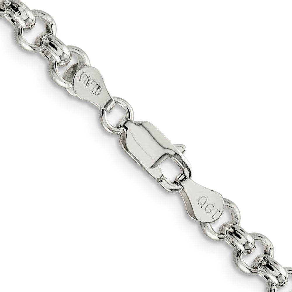 Sterling Silver 5mm Rolo Chain 20 Inches