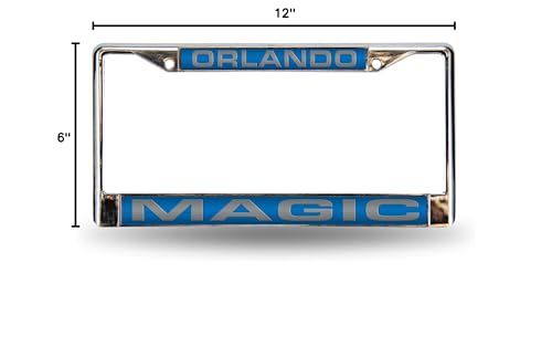 Orlando Basketball Magic Chrome Metal Laser Cut License Plate Frame
