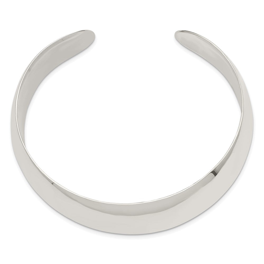 Sterling Silver 21mm Cuff Bangle 7.5 inches