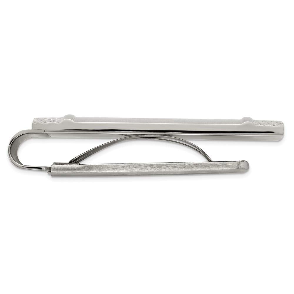 Chisel Stainless Steel Brushed And Textured Money Clip