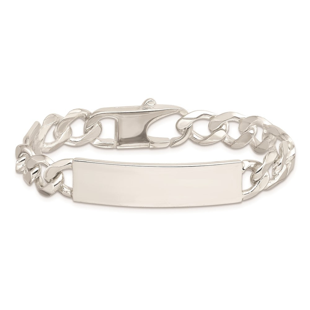 Sterling Silver Figaro Link ID Bracelet 8.5 inches