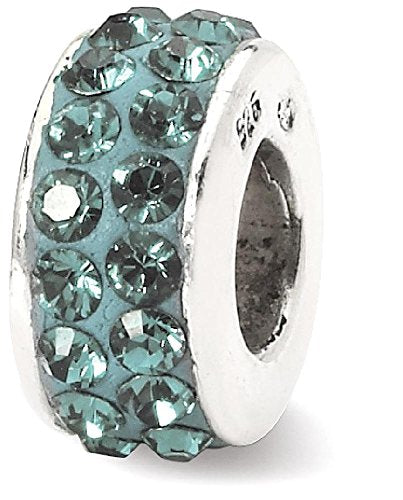 Sterling Silver Reflections Dec Double Row Preciosa Crystal Bead