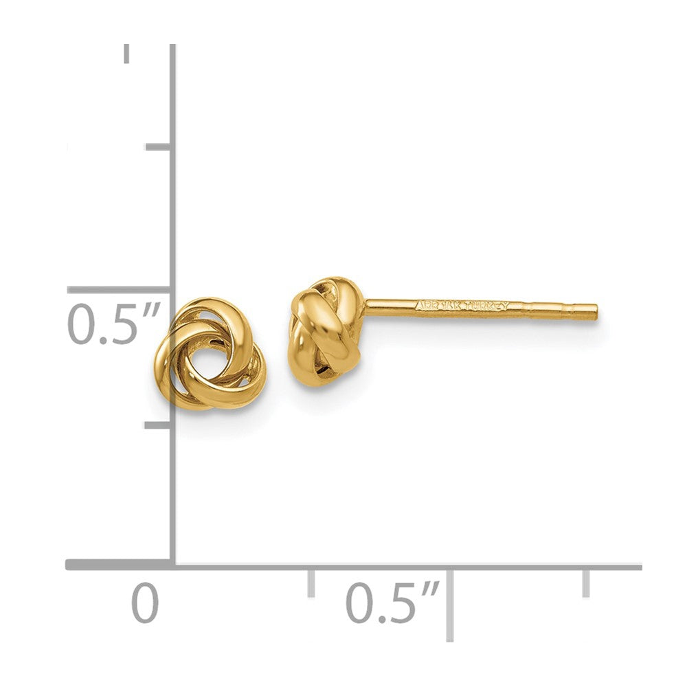 10k Polished Knot Post Earrings