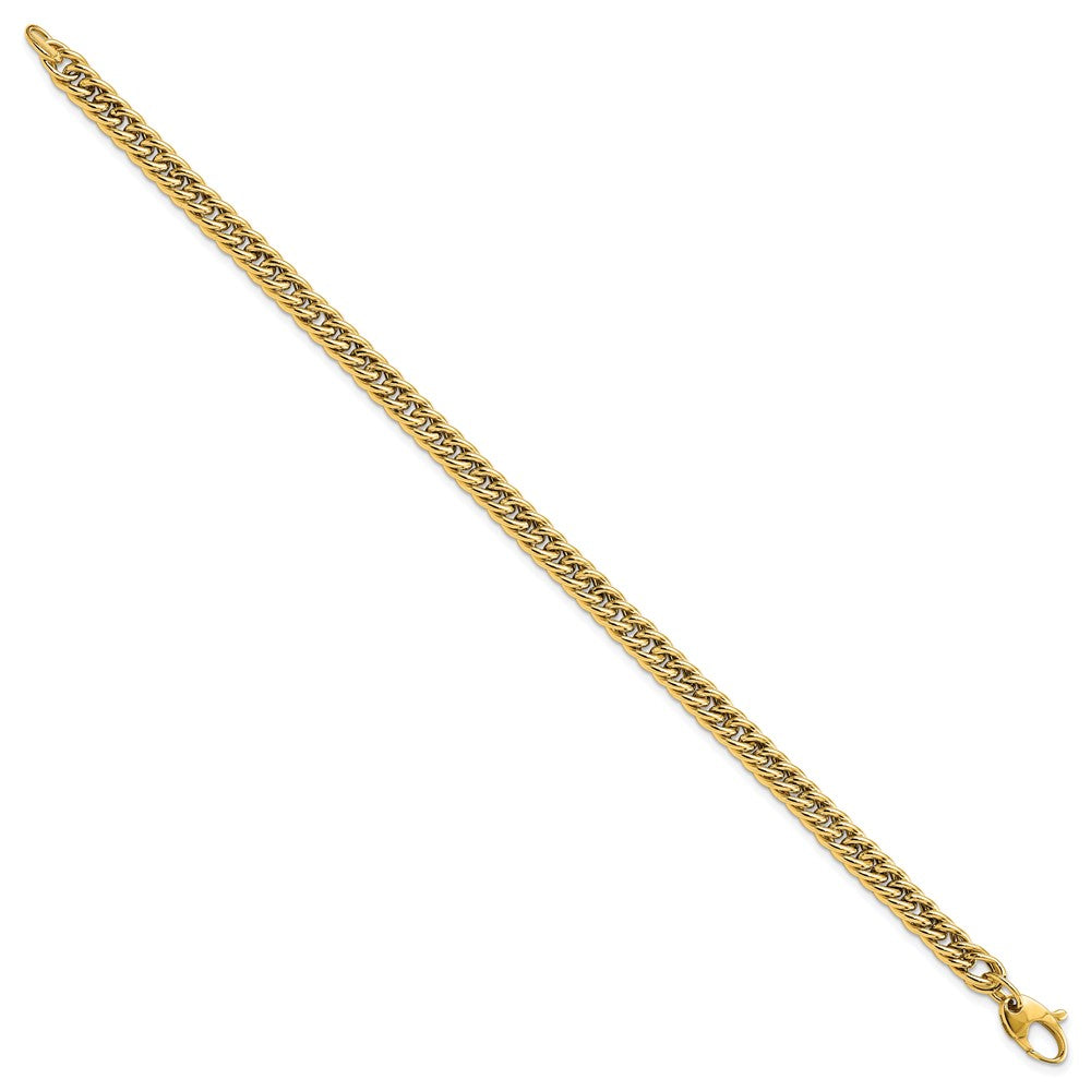 14K Polished Curb Link Bracelet 7.75  inches