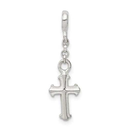 Sterling Silver Cross 1/2in Dangle Enhancer