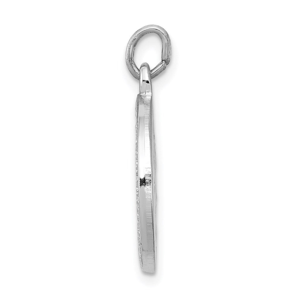 Sterling Silver Rhodium-plated Miraculous Medal