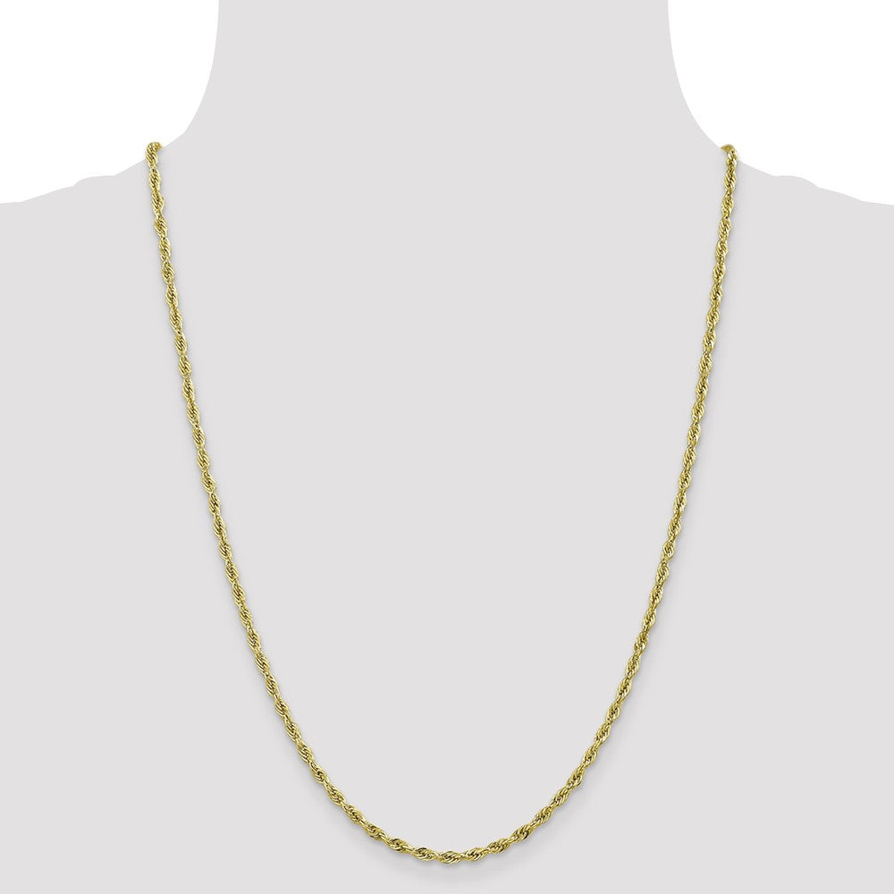 10k 2.8mm Semi-Solid Rope Chain