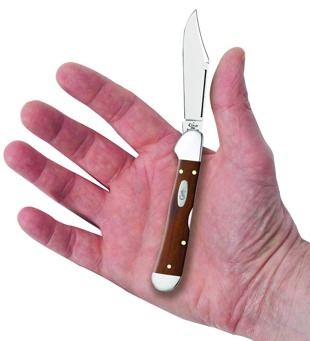 Case XX Knives Chestnut Bone Mini Copperlock Pocket Knife