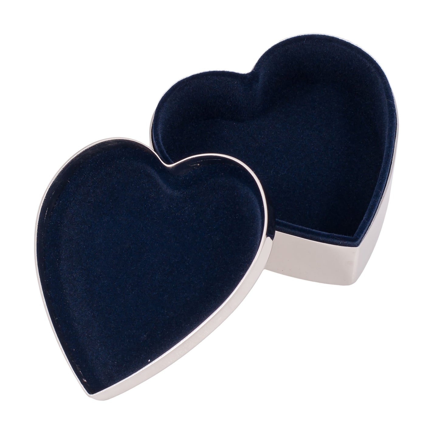 Creative Gifts International 026014 3.5 in. Heart Box Lift Top - Nickel Plated