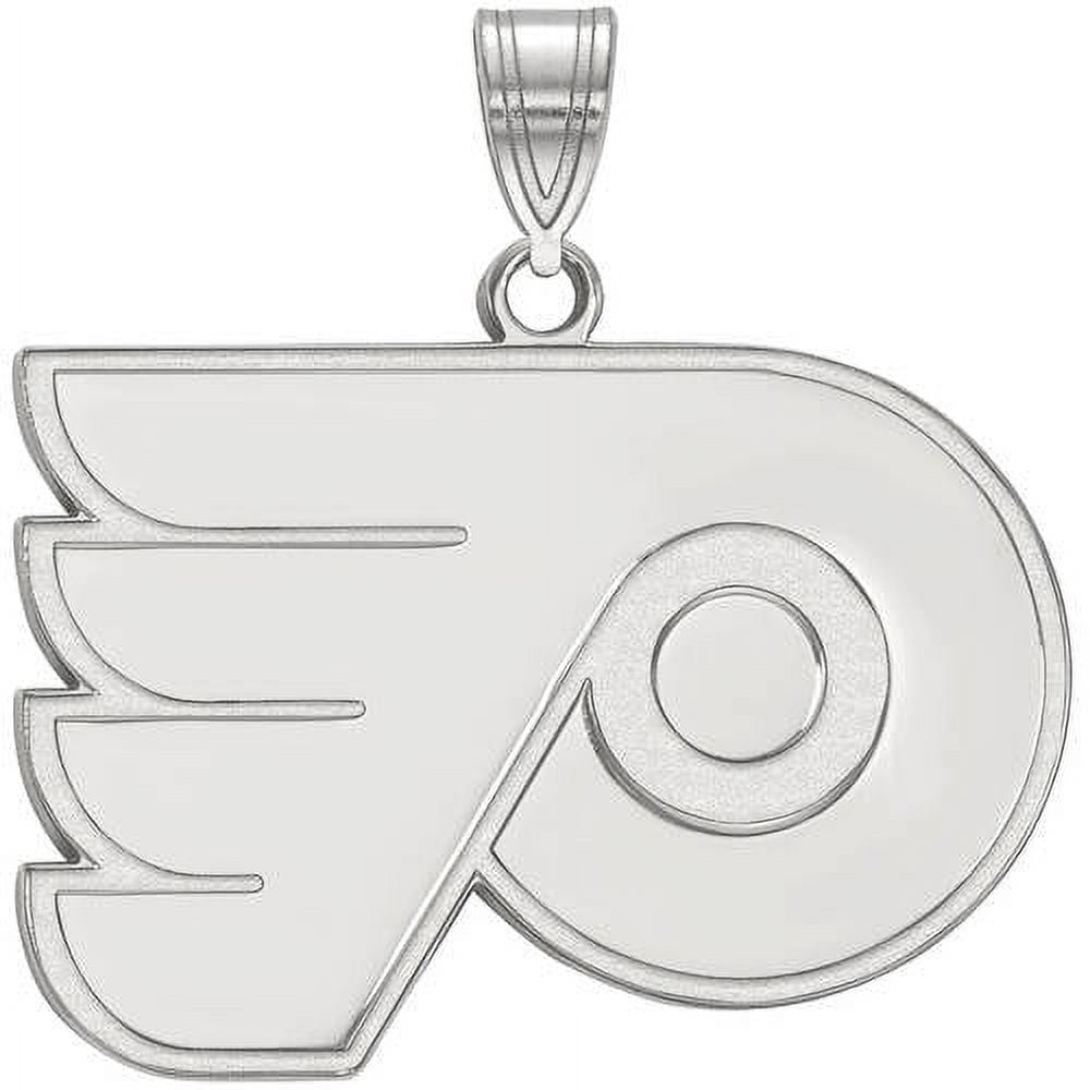 LogoArt NHL Philadelphia Flyers Sterling Silver Large Pendant