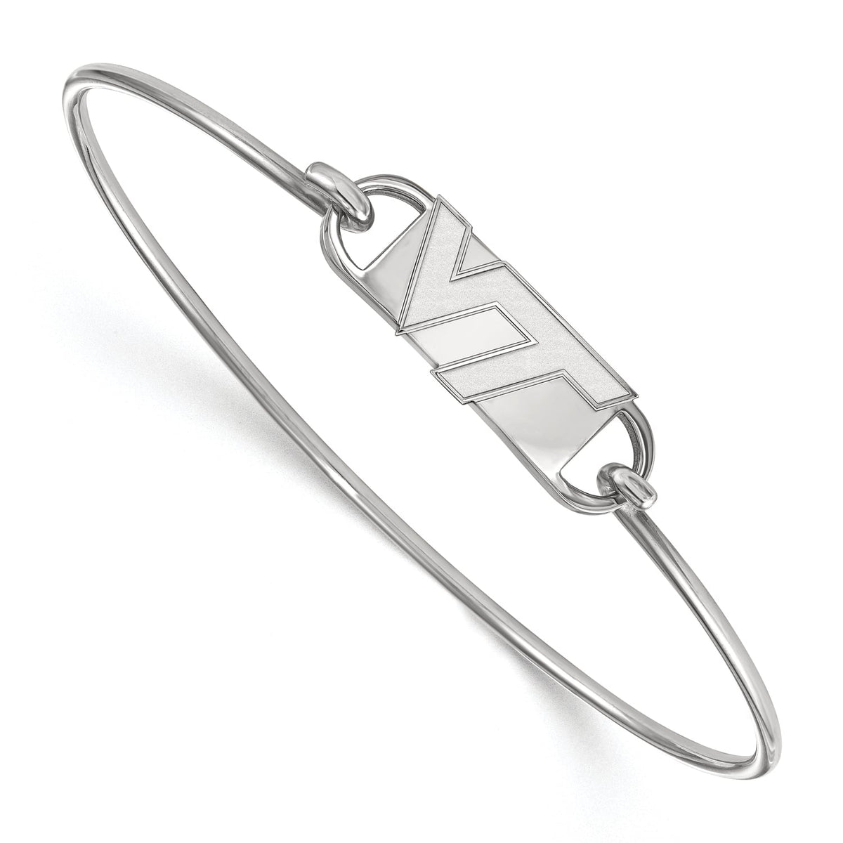 Women's Virginia Tech Hokies Sterling Silver Wire Bangle