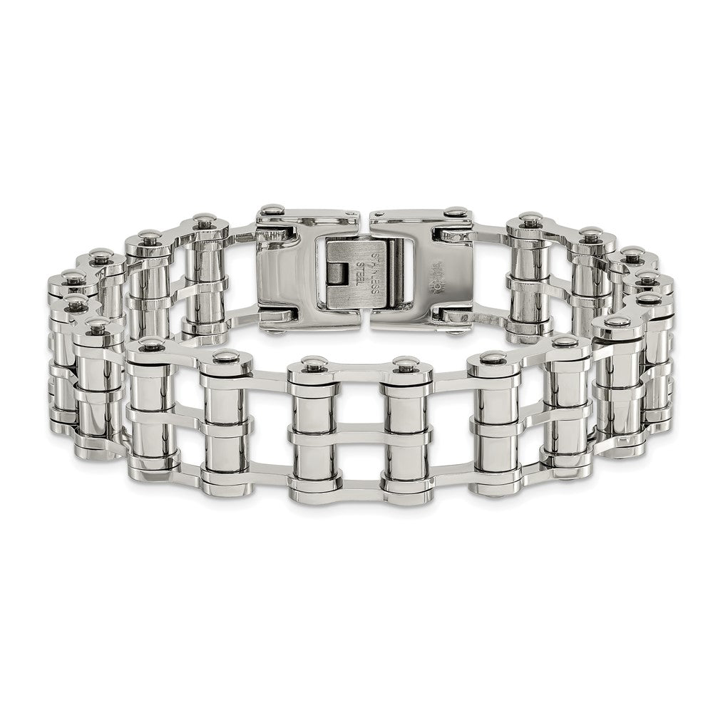Stainless Steel Polished 8.5in Bracelet 8.5 inches