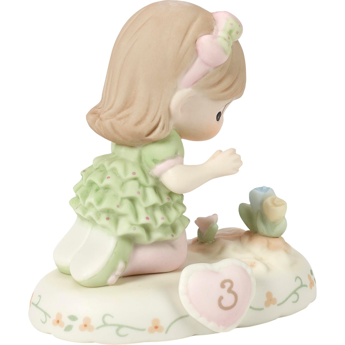 Precious Moments Growing In Grace Age 3 Brunette Girl Figurine, Count 1