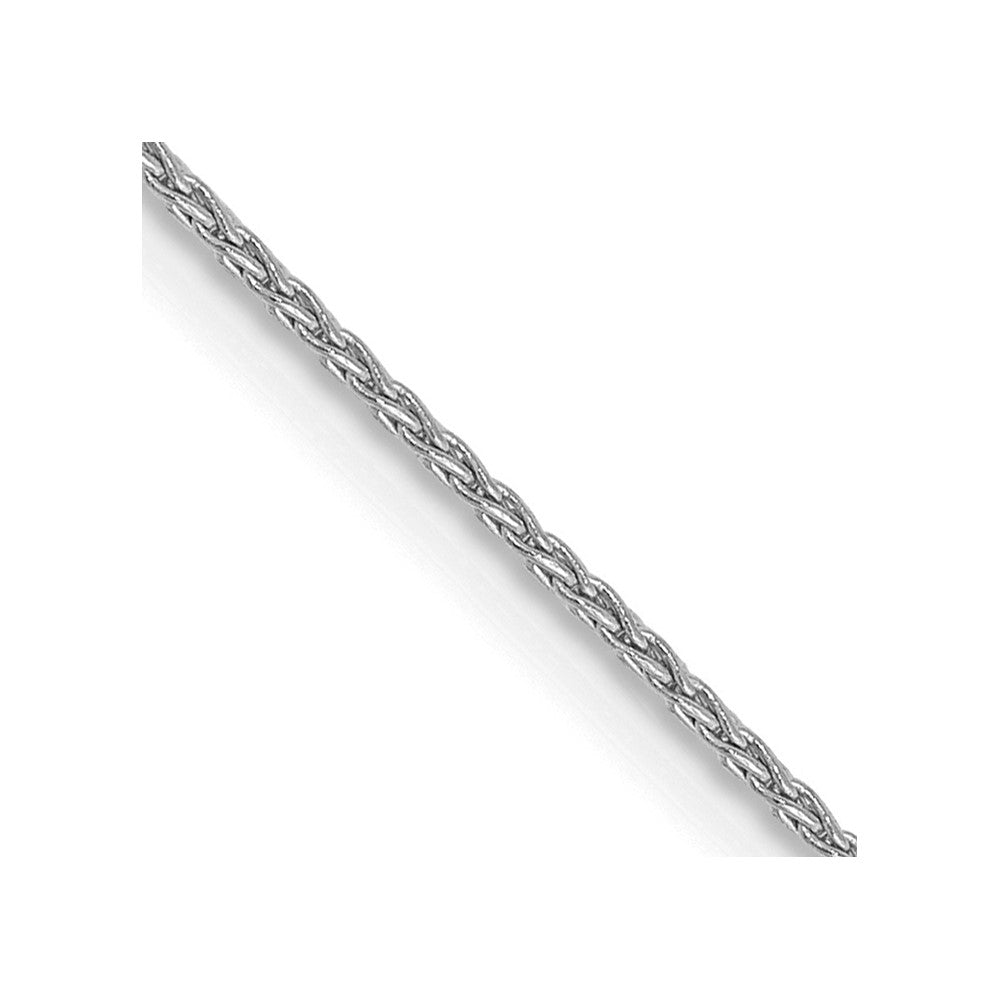 14K White Gold 30 inch 1mm Parisian Wheat with Lobster Clasp Chain