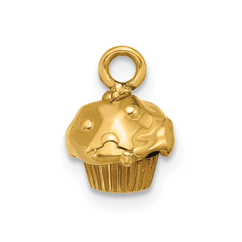 14k Yellow Gold Fancy Muffin