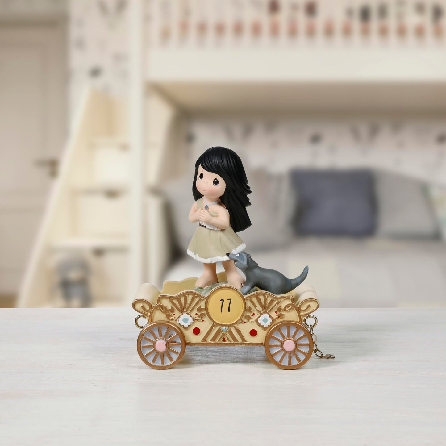 Precious Moments Listen To Your Heart Birthday Parade Pocahontas Age 11 Resin Figurine