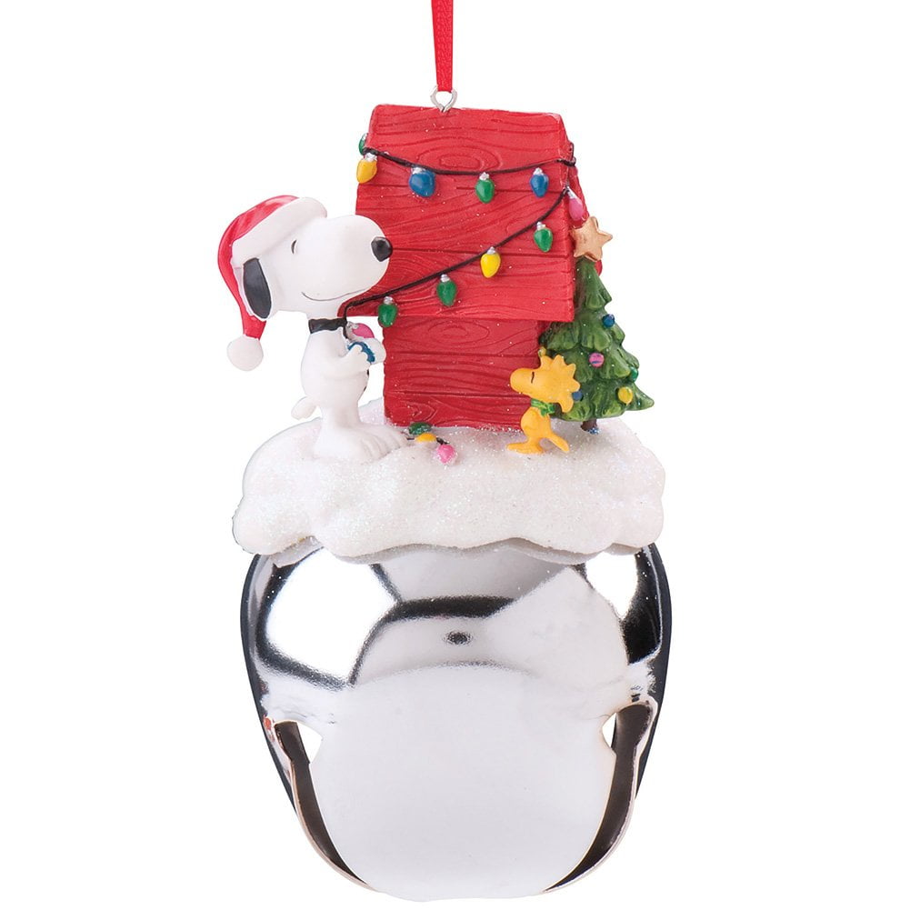 Peanuts Snoopy and Woodstock Extra Large Jingle Bell Christmas Ornament