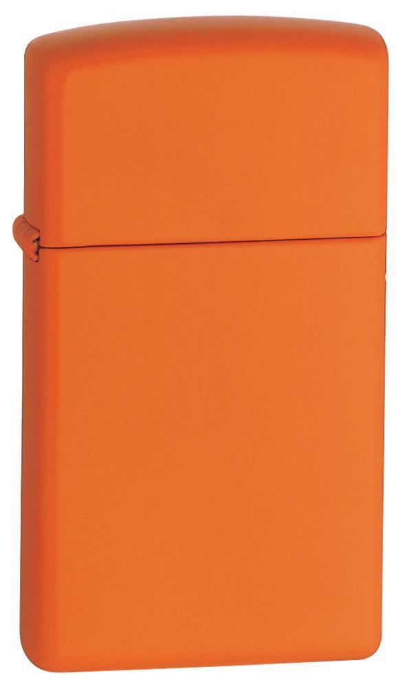 Zippo Slim Orange Matte Pocket Lighter