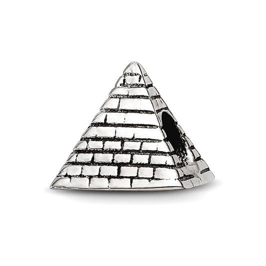 Sterling Silver Reflections Pyramid Bead