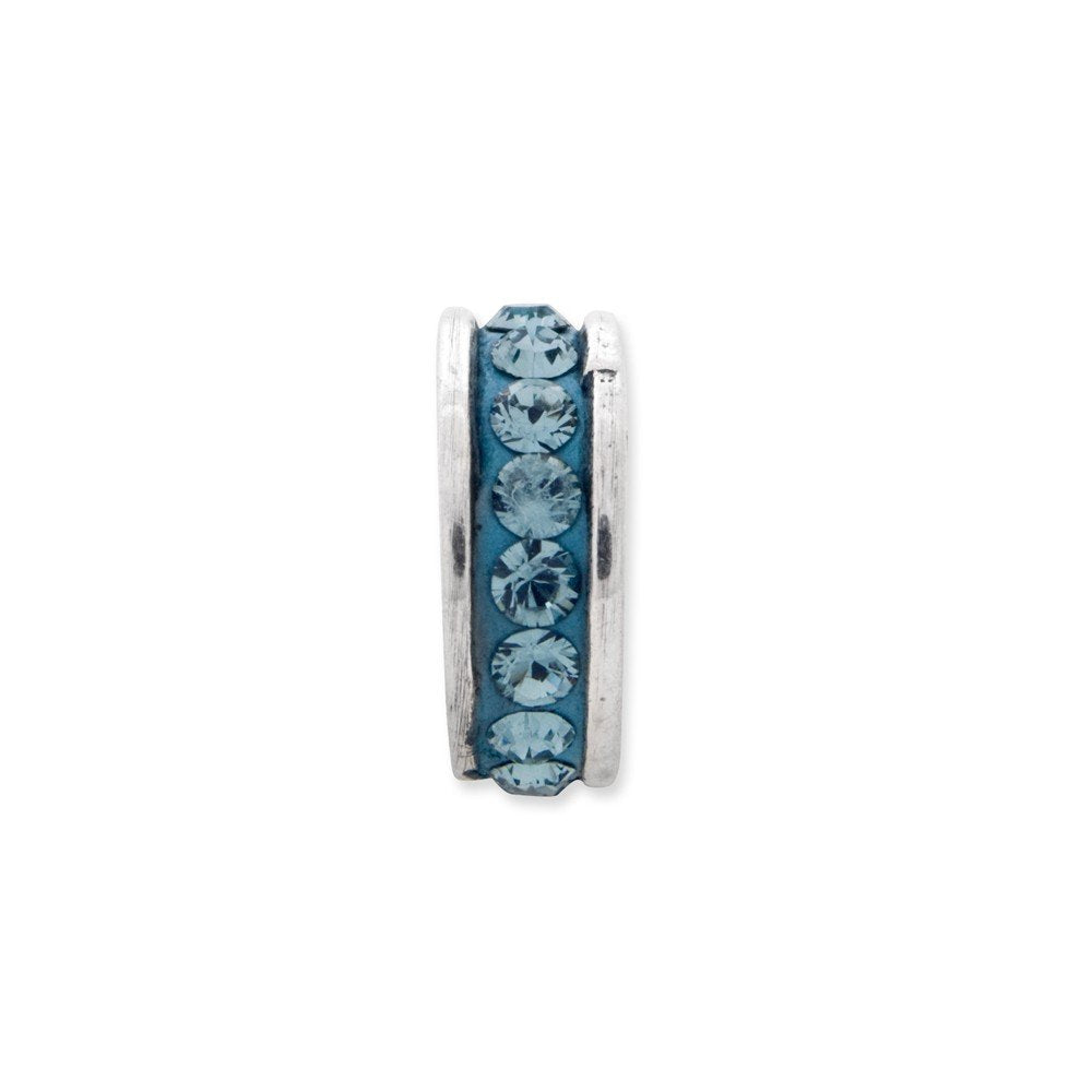 Sterling Silver Reflections Dec Single Row Preciosa Crystal Bead
