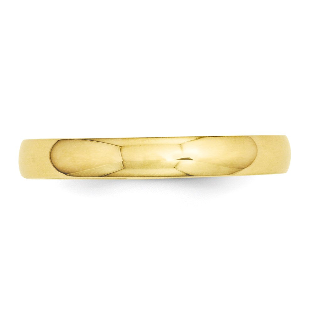 14k Yellow Gold 3mm Half-Round Wedding Band Size 9