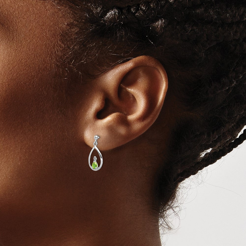 Sterling Silver Polished & Twisted Oval Hoop Earrings